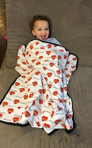 Heart Warrior Baby Blanket