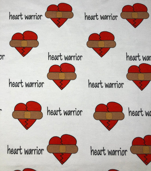 Heart Warrior Snap Romper